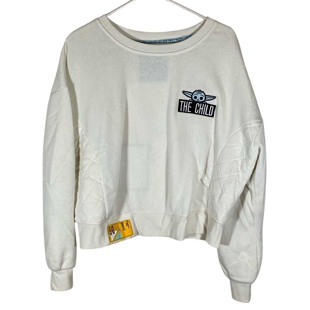 Disney Baby Yoda "The Child" Cream Sweatshirt with Embroidered details XL